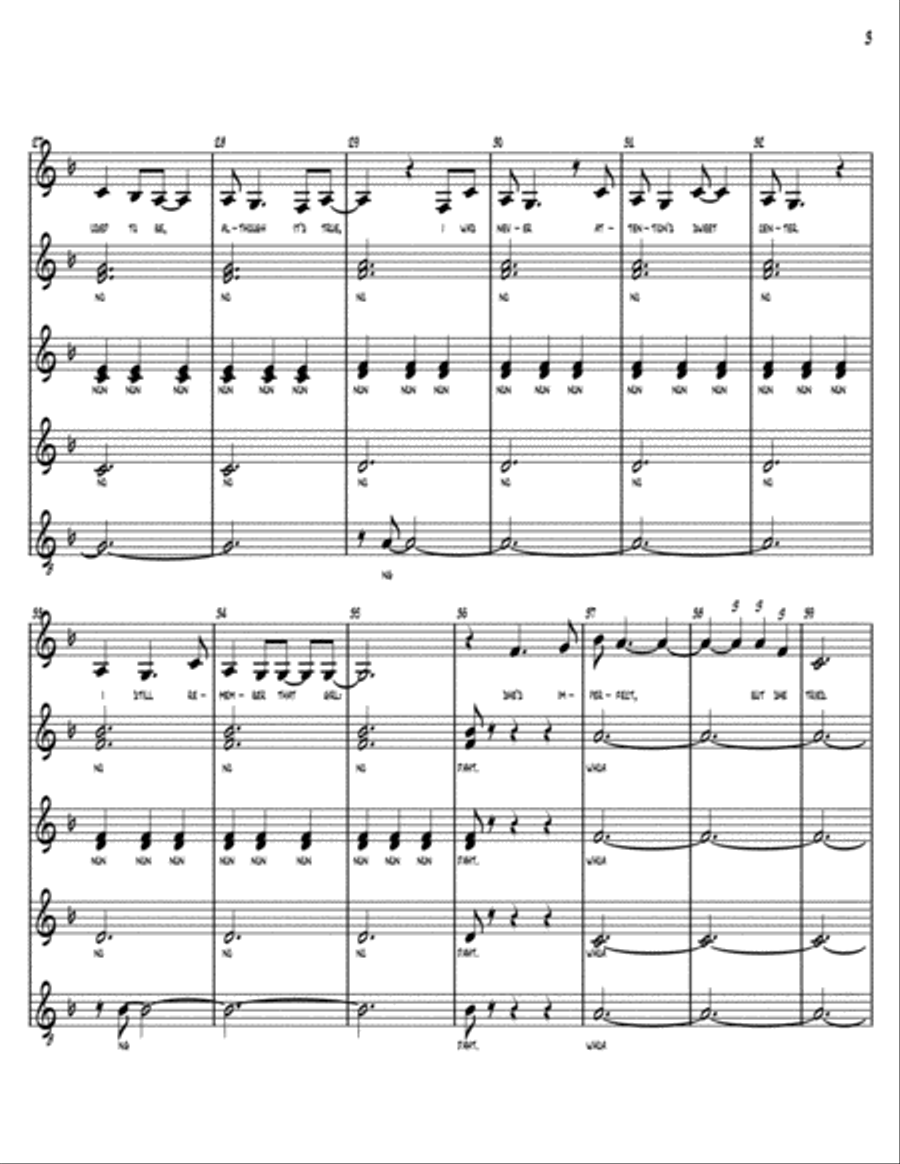 She Used To Be Mine from WAITRESS THE MUSICAL SSAA scores gallery preview page 3