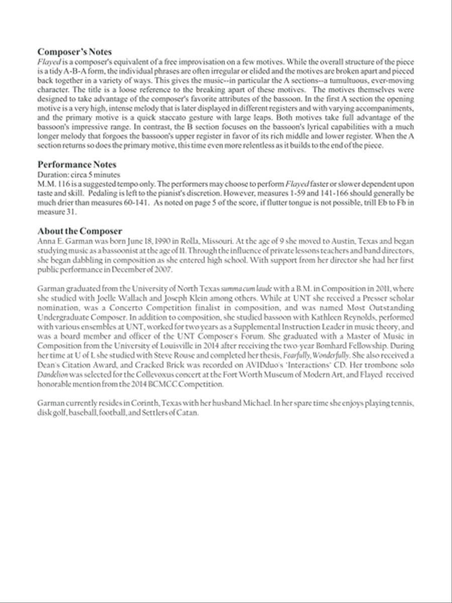 Flayed Bassoon Solo scores gallery preview page 7