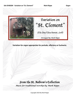Variation on "St. Clement" (The Day Thou Gavest, Lord) StA OV00204