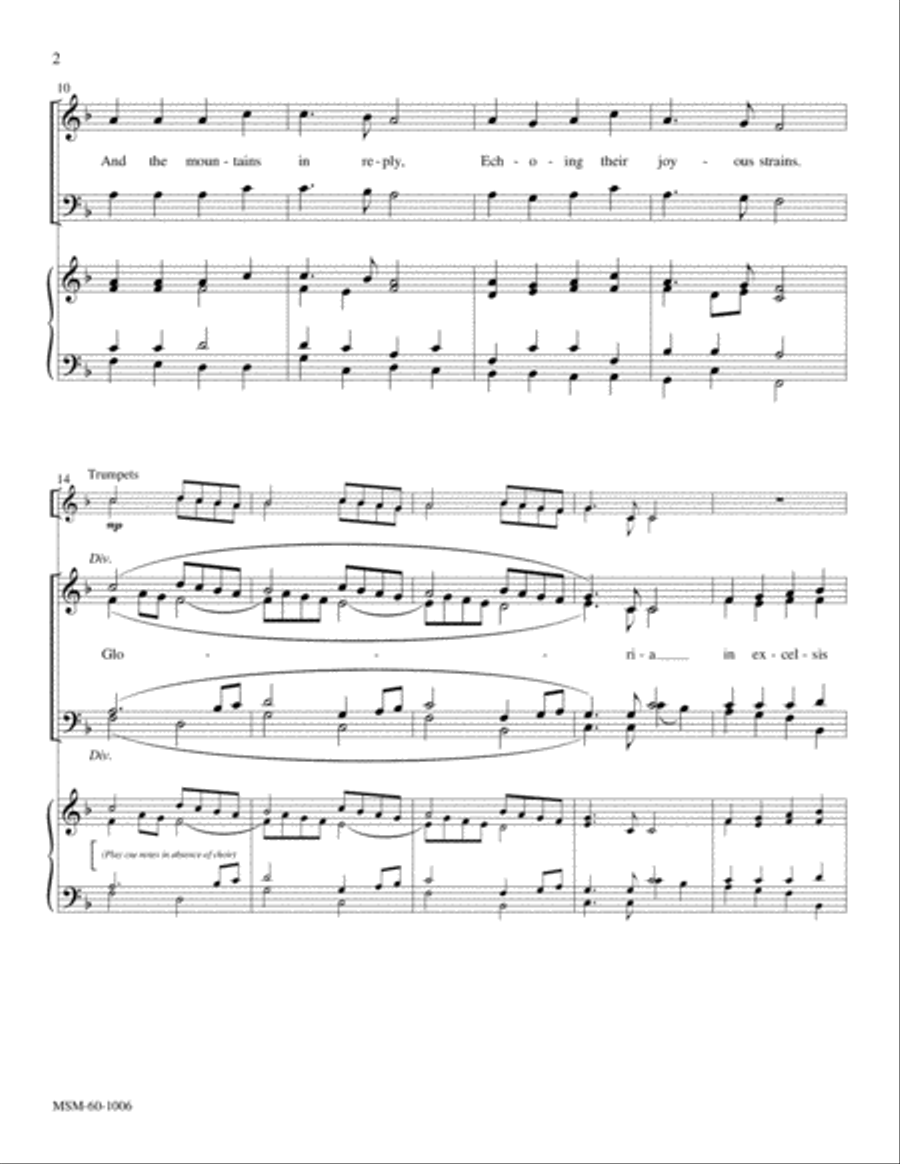 Angels We Have Heard on High (Full Score and Instrumental Parts) Choir scores gallery preview page 3