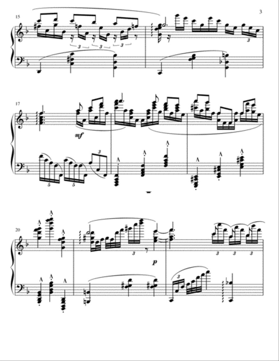 Kálmán/Gallardo - The Gipsy Princess Fantasie Piano Solo scores gallery preview page 3