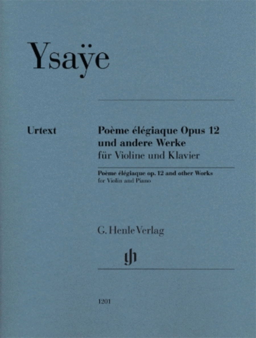 Pome lgiaque Op. 12 and Other Works
