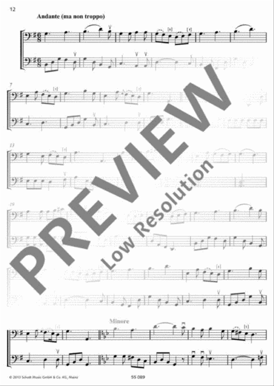 12 Progressive Duets Cello scores gallery preview page 13