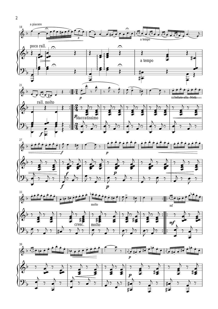 Czardas for violin and piano Violin Solo scores gallery preview page 2