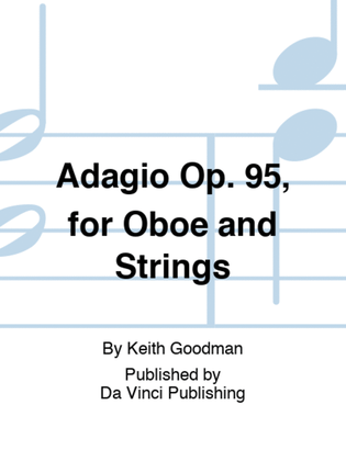 Book cover for Adagio Op. 95, for Oboe and Strings