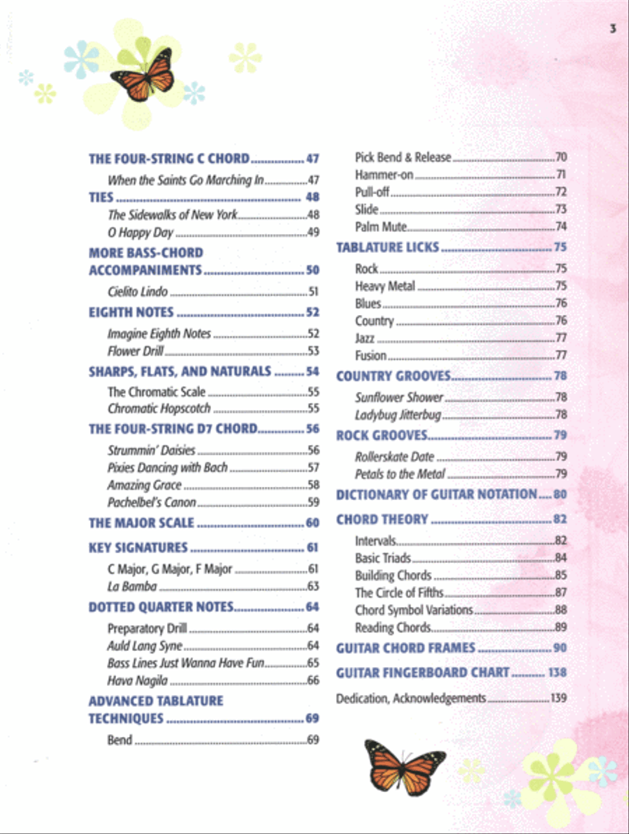 Girl's Guitar Method Complete (Book & DVD in sleeve case) Easy Guitar scores gallery preview page 3