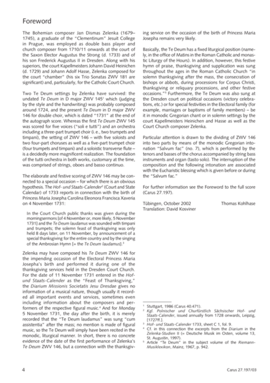 Te Deum in D a due cori SSATB scores gallery preview page 5