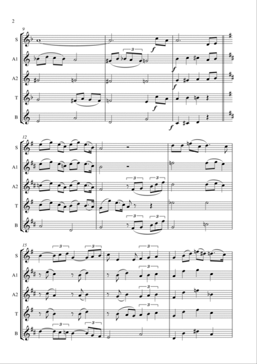 Misty Misty Woodwind Quintet scores gallery preview page 2