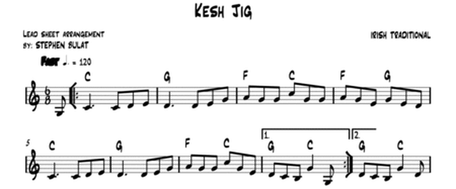 Kesh Jig (Irish Traditional) - Lead sheet (key of C)