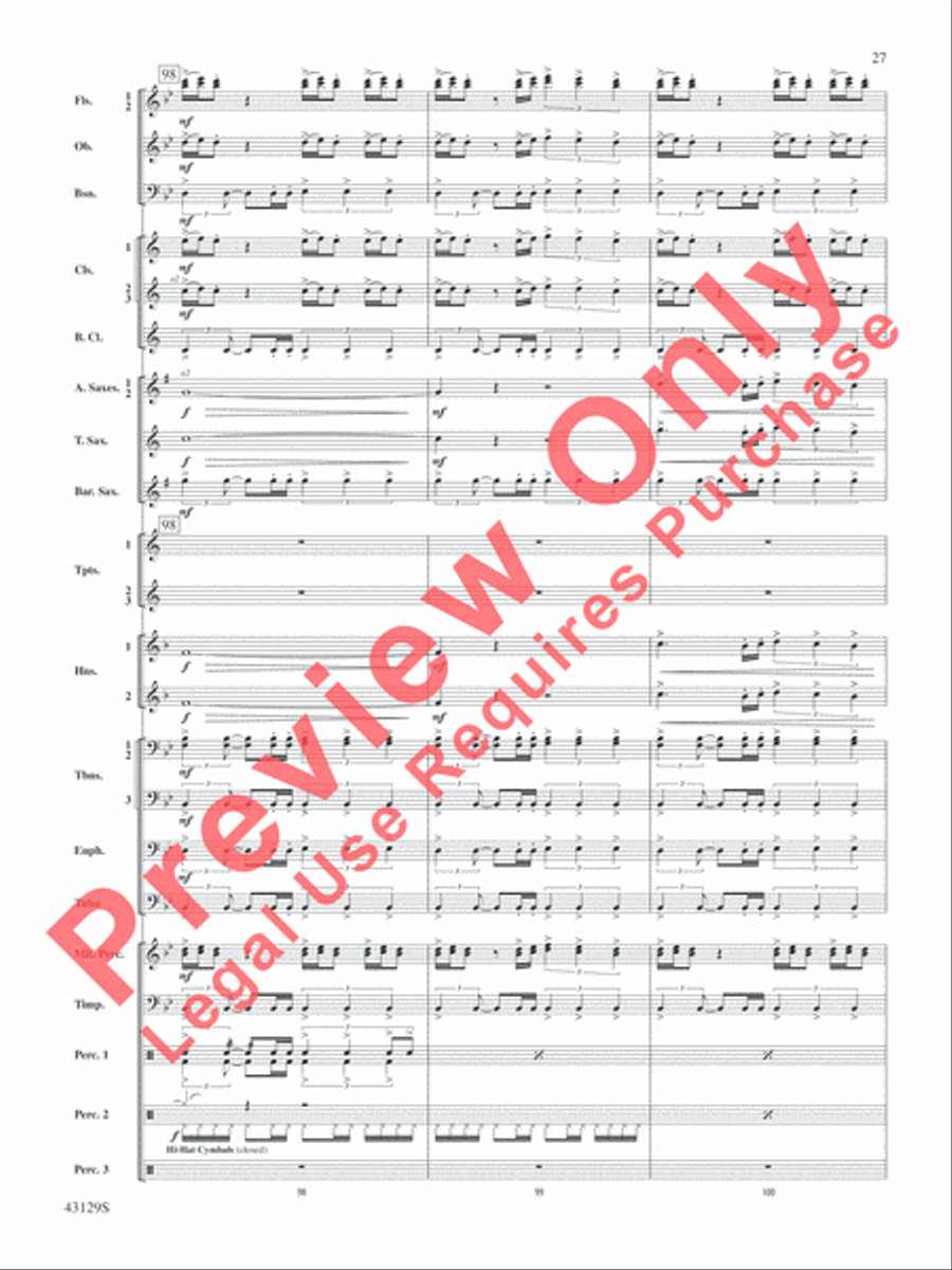 Soundtrack Soundtrack Concert Band scores gallery preview page 28