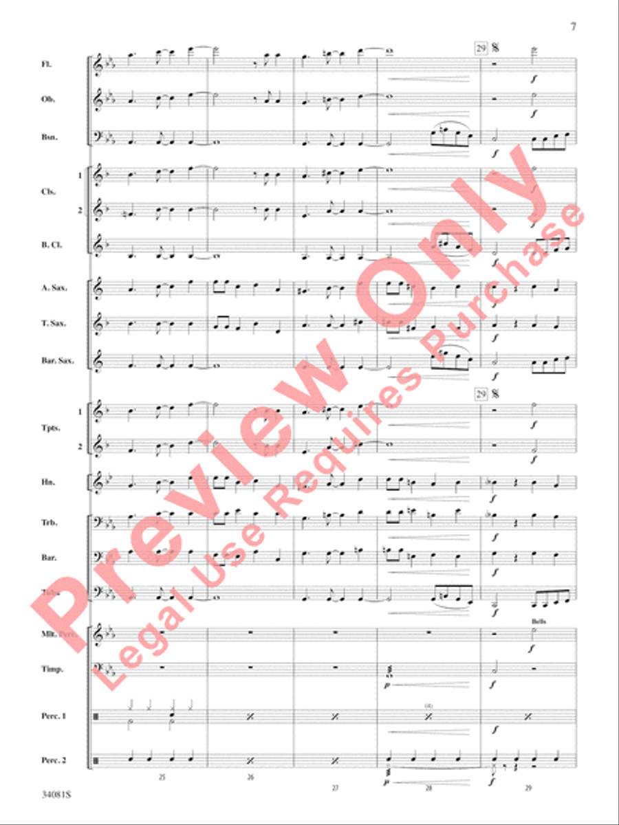 Misery Misery Concert Band scores gallery preview page 8