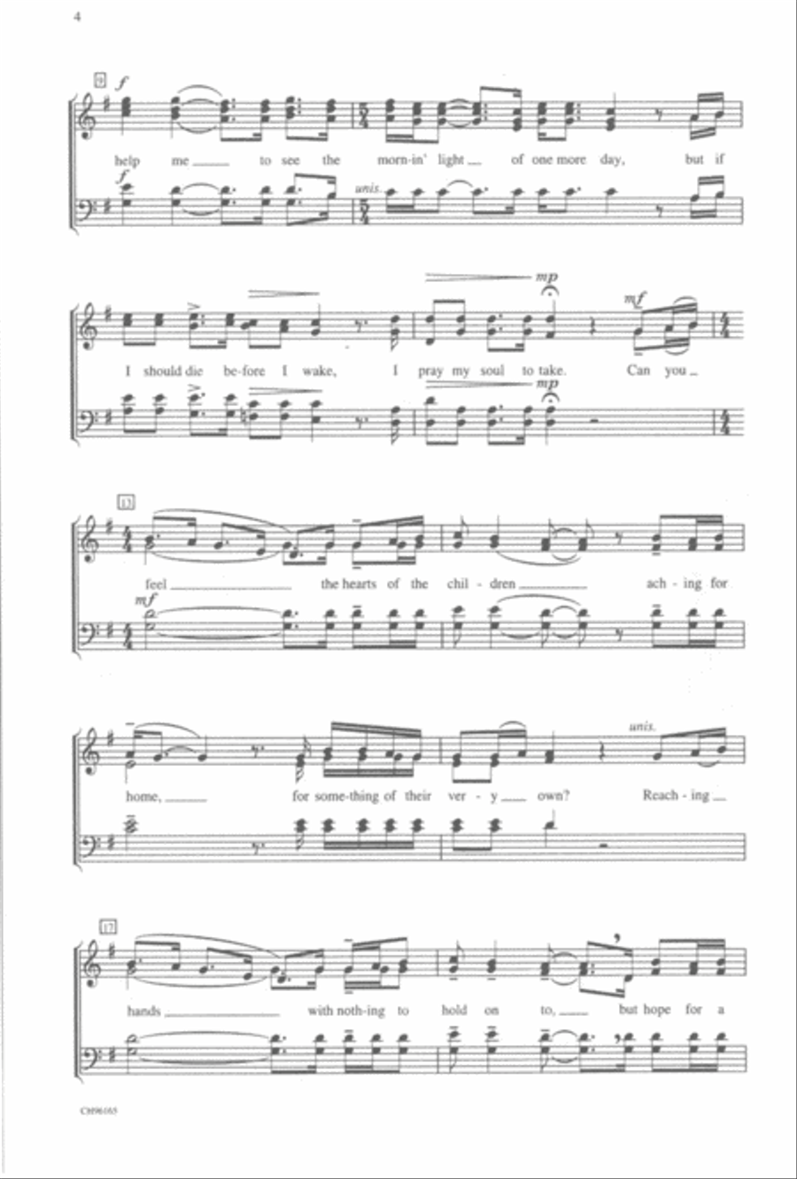 Prayer of the Children Prayer of the Children 4-Part scores gallery preview page 8