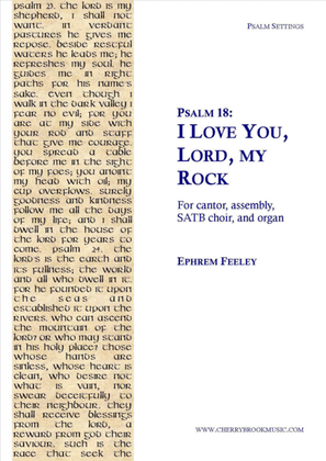 Book cover for Psalm 18: I Love You, Lord, my Rock