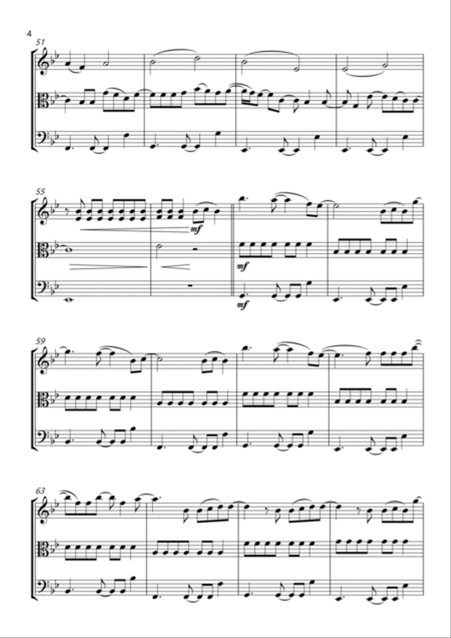 Rewrite The Stars String Trio scores gallery preview page 4