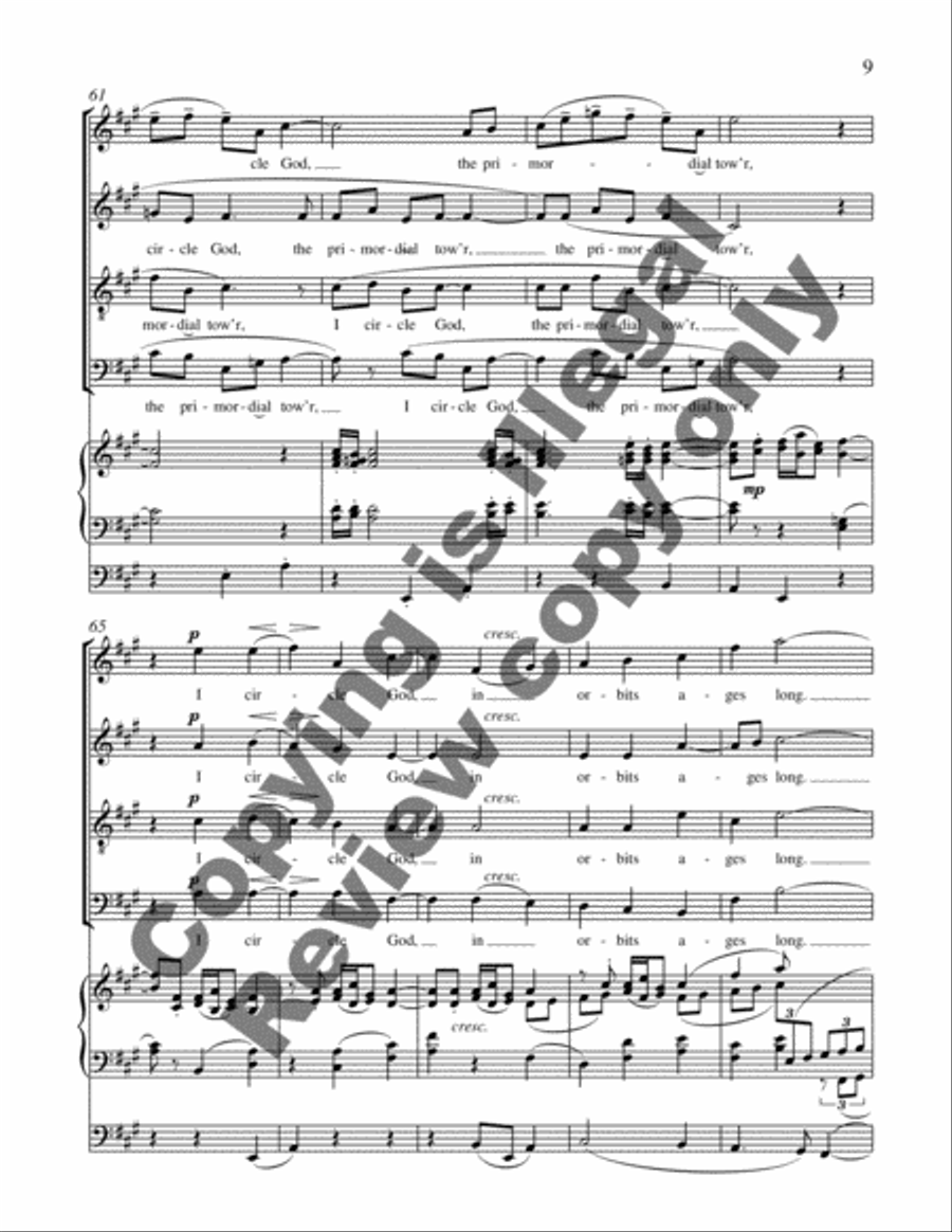 An Echoing Song 4-Part scores gallery preview page 6