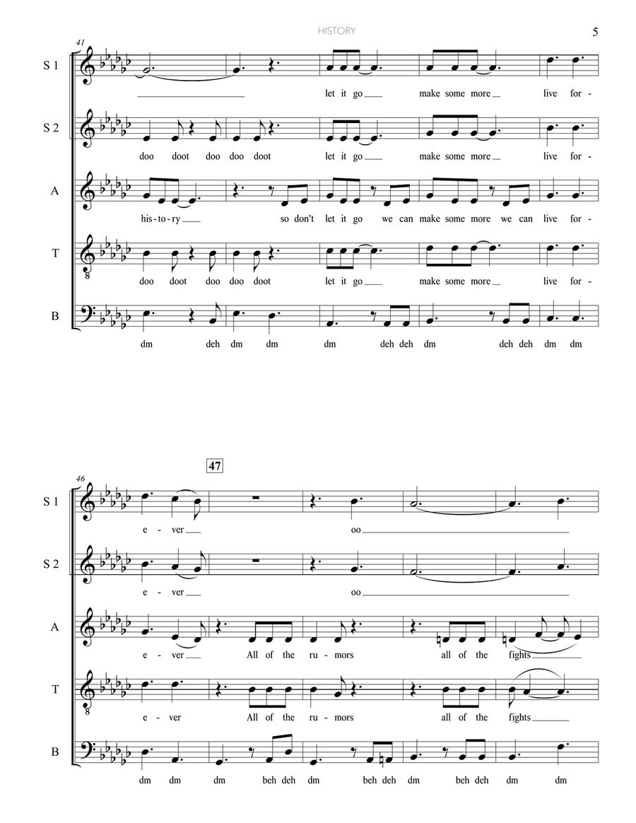 History 4-Part scores gallery preview page 5