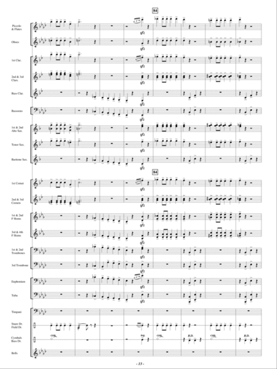 E Pluribus Unum E Pluribus Unum Concert Band scores gallery preview page 12