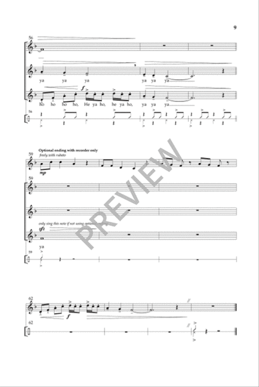 Morning Song (Three-part) 3-Part scores gallery preview page 10