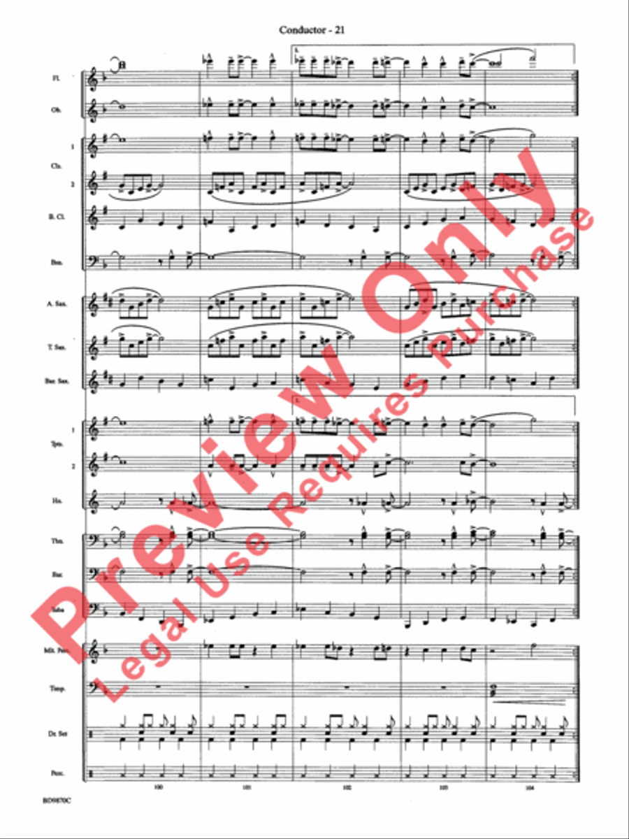 Christmas a la Big Band Christmas a la Big Band Concert Band scores gallery preview page 24
