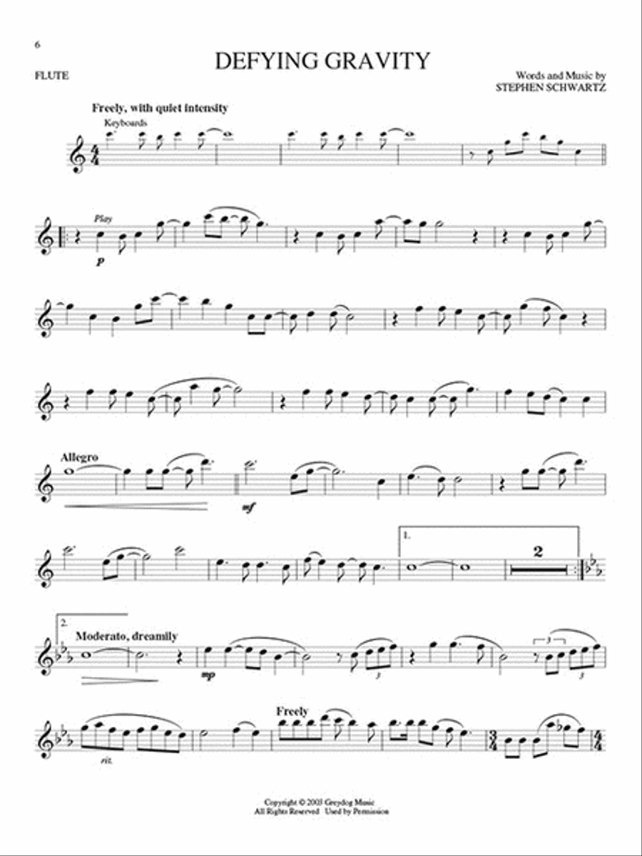 Wicked Flute Solo scores gallery preview page 3