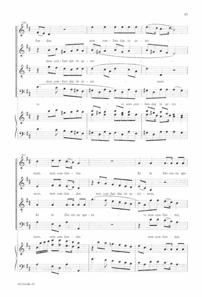 Te Deum Choral Score