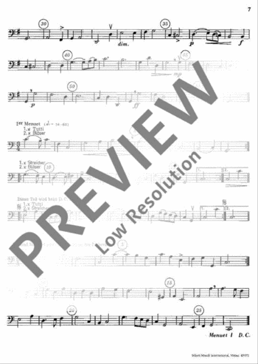 Le Bourgeois Gentilhomme Double Bass scores gallery preview page 8