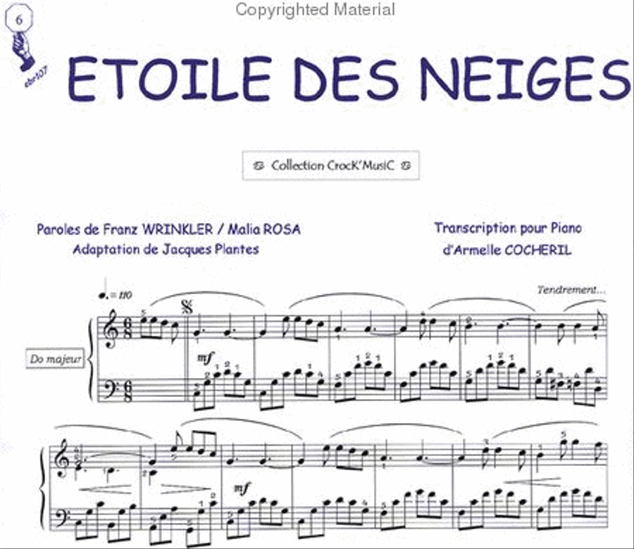 Etoile des neiges (Collection CrocK'MusiC) Piano Solo scores gallery preview page 2