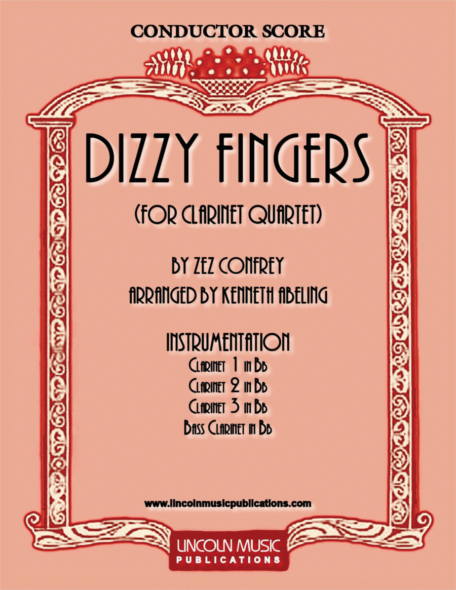 Dizzy Fingers (for Clarinet Quartet) Clarinet Quartet scores gallery preview page 1