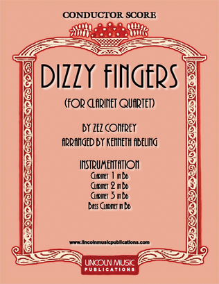 Dizzy Fingers (for Clarinet Quartet)
