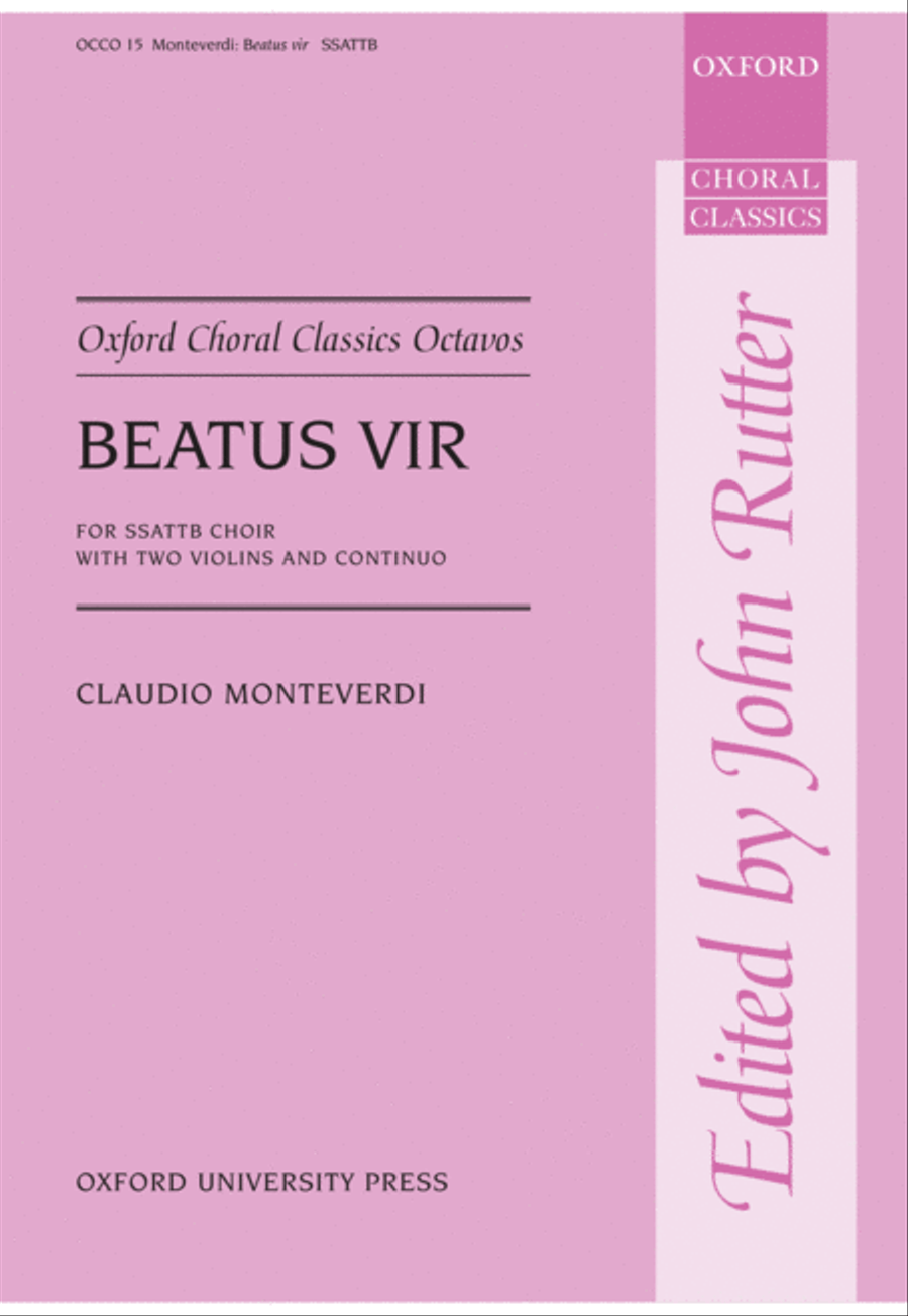 Book cover for Beatus vir