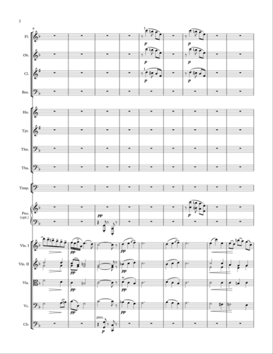 Nina and Rusticana (two arrangements for small orchestra) Chamber Orchestra scores gallery preview page 2