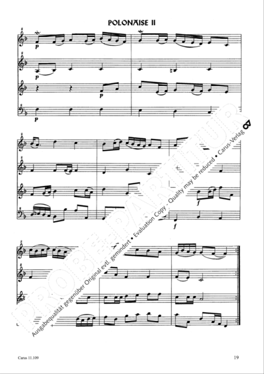 Kleine Suite Recorder scores gallery preview page 22