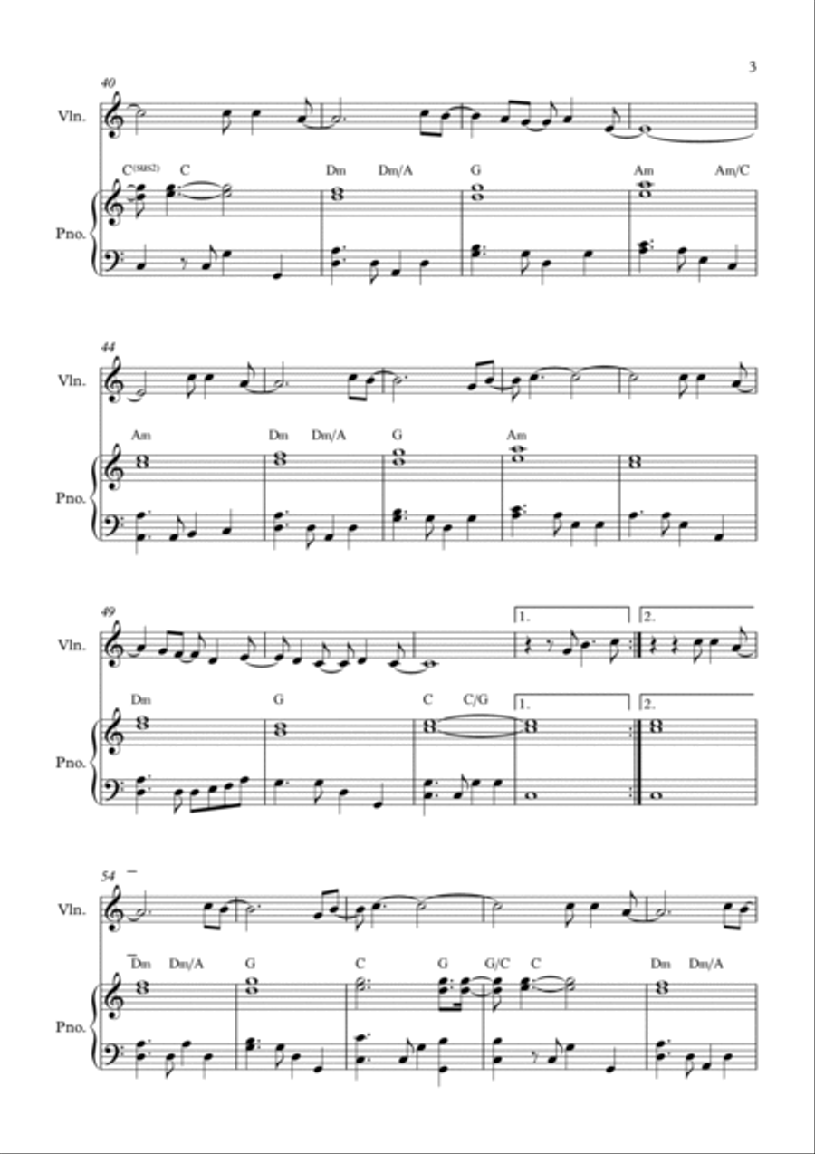 I Just Called To Say I Love You Violin Solo scores gallery preview page 3