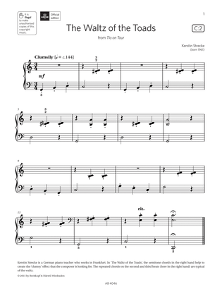The Waltz of the Toads (Grade Initial, list C2, from the ABRSM Piano Syllabus 2023 & 2024)