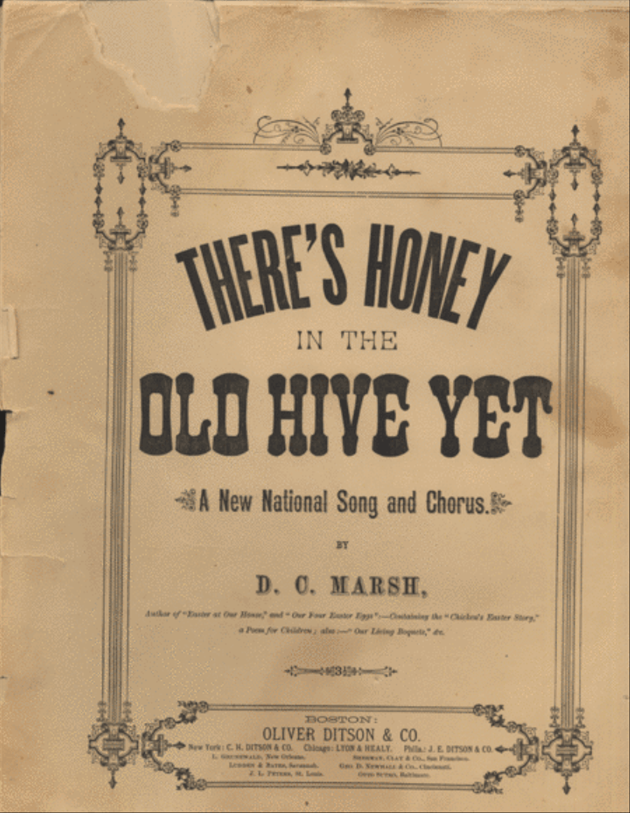 There's Honey in the Old Hive Yet. A New National Song and Chorus Choir scores gallery preview page 1