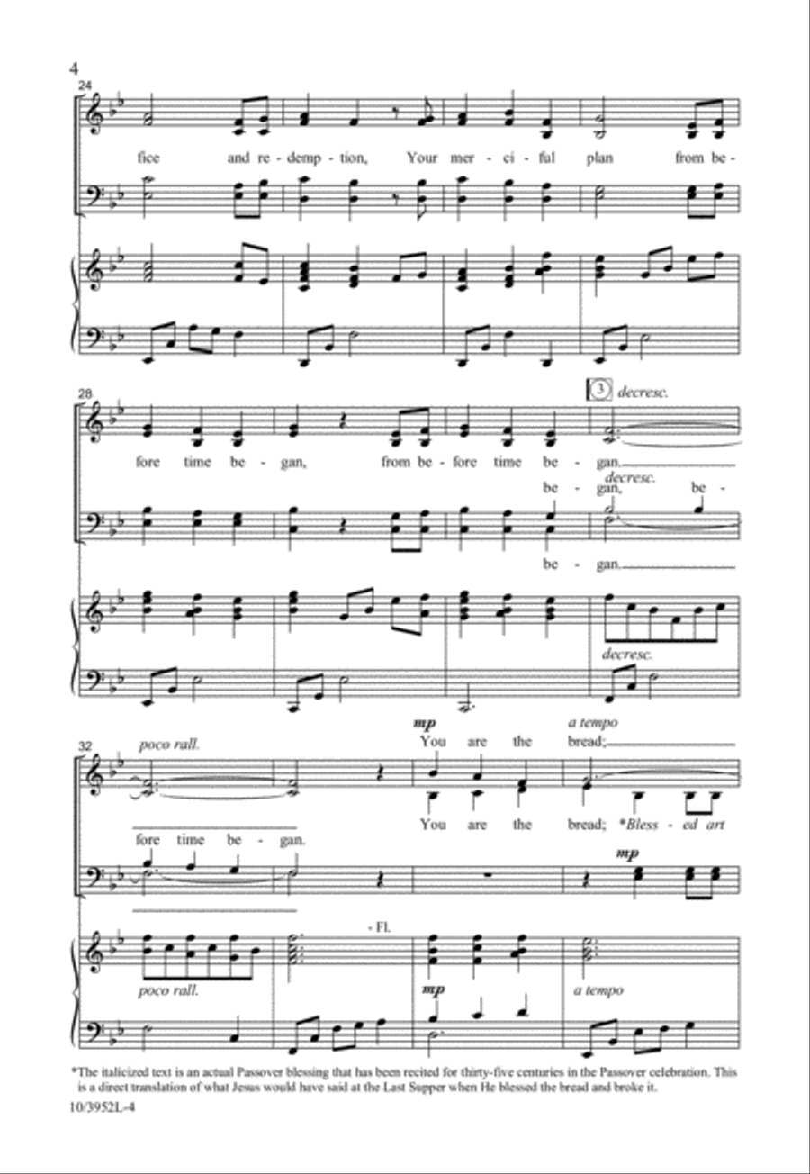 You Are the Bread 4-Part scores gallery preview page 4
