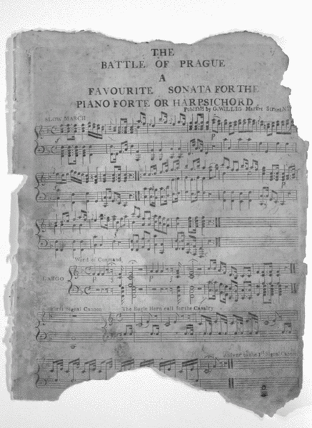 The Battle of Prague. A Favourite Sonata for the Piano Forte or Harpsichord