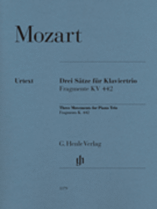 Book cover for Three Movements for Piano Trio