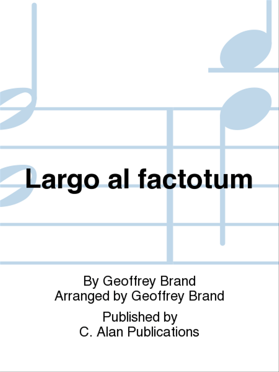 Largo al factotum Concert Band scores gallery preview page 1