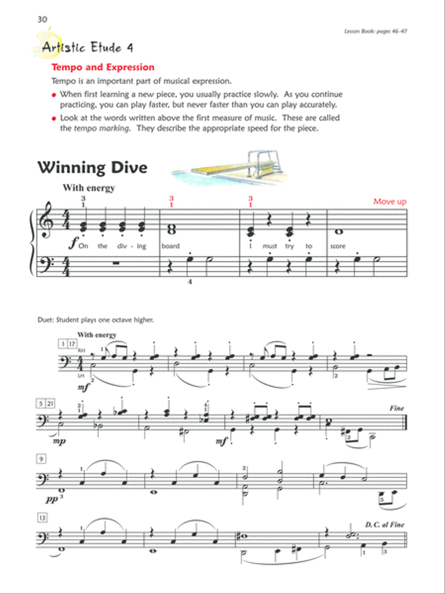 Premier Piano Course Technique, Book 1B Piano Method scores gallery preview page 5