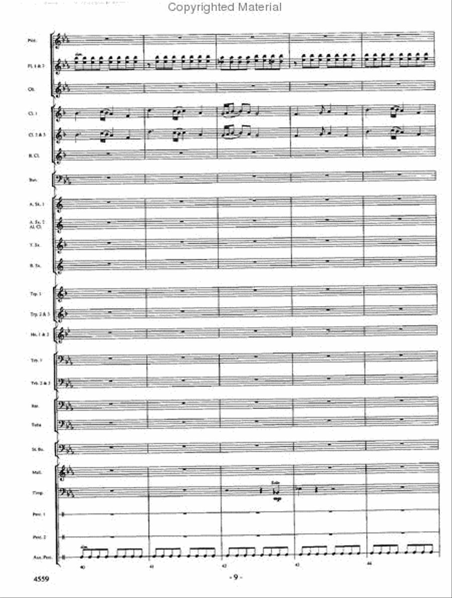 Into the Raging River Into the Raging River Concert Band scores gallery preview page 8