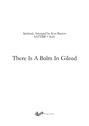There Is Balm In Gilead