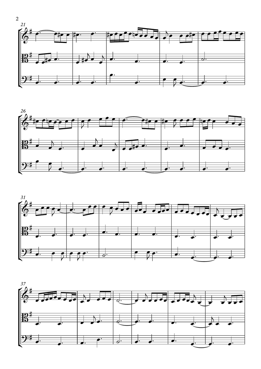 Amar Shonar Bangla String Trio scores gallery preview page 2