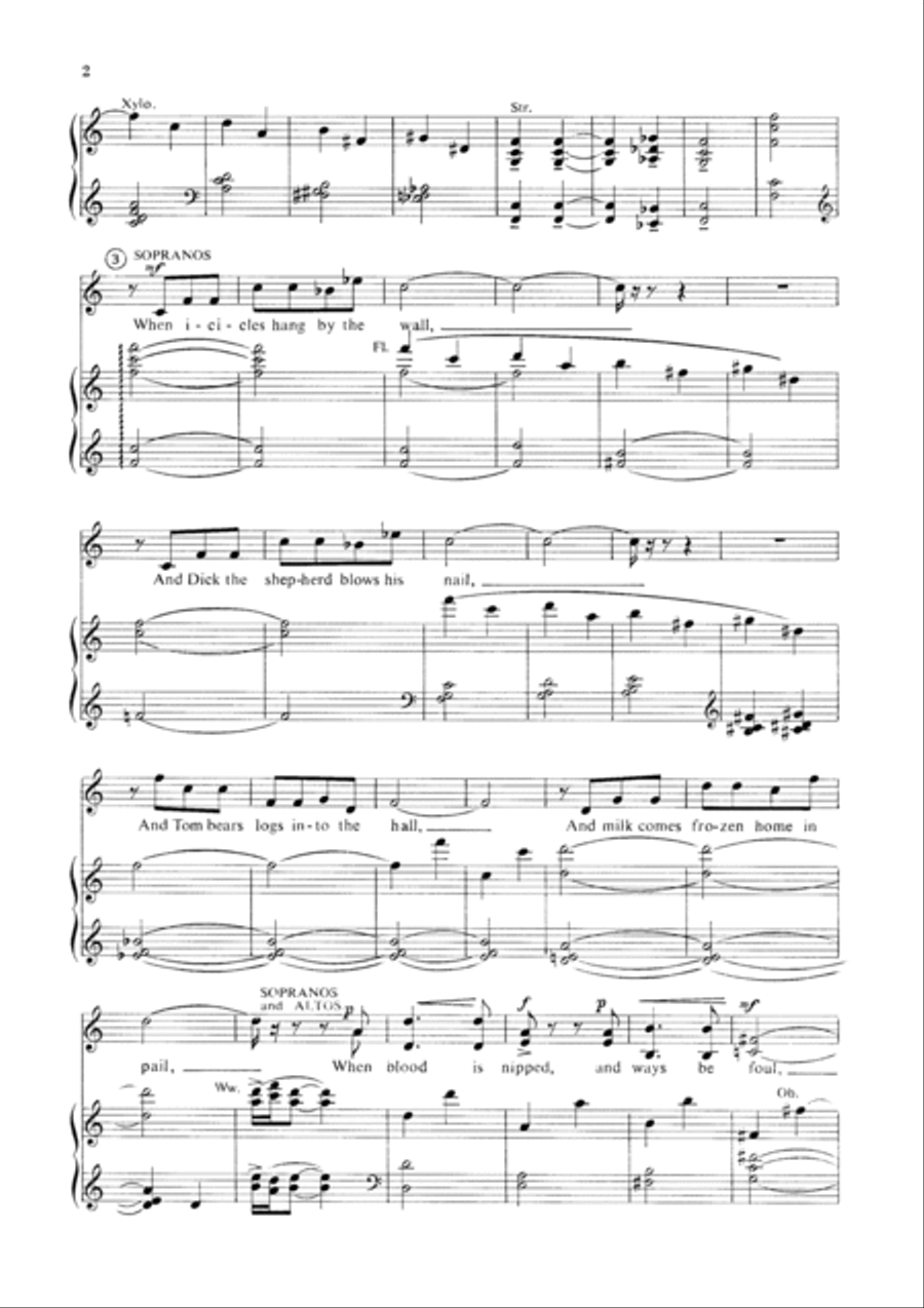 When Icicles Hang 4-Part scores gallery preview page 2