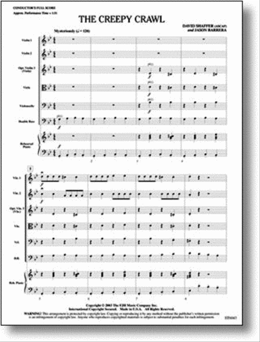 The Creepy Crawl String Orchestra scores gallery preview page 1
