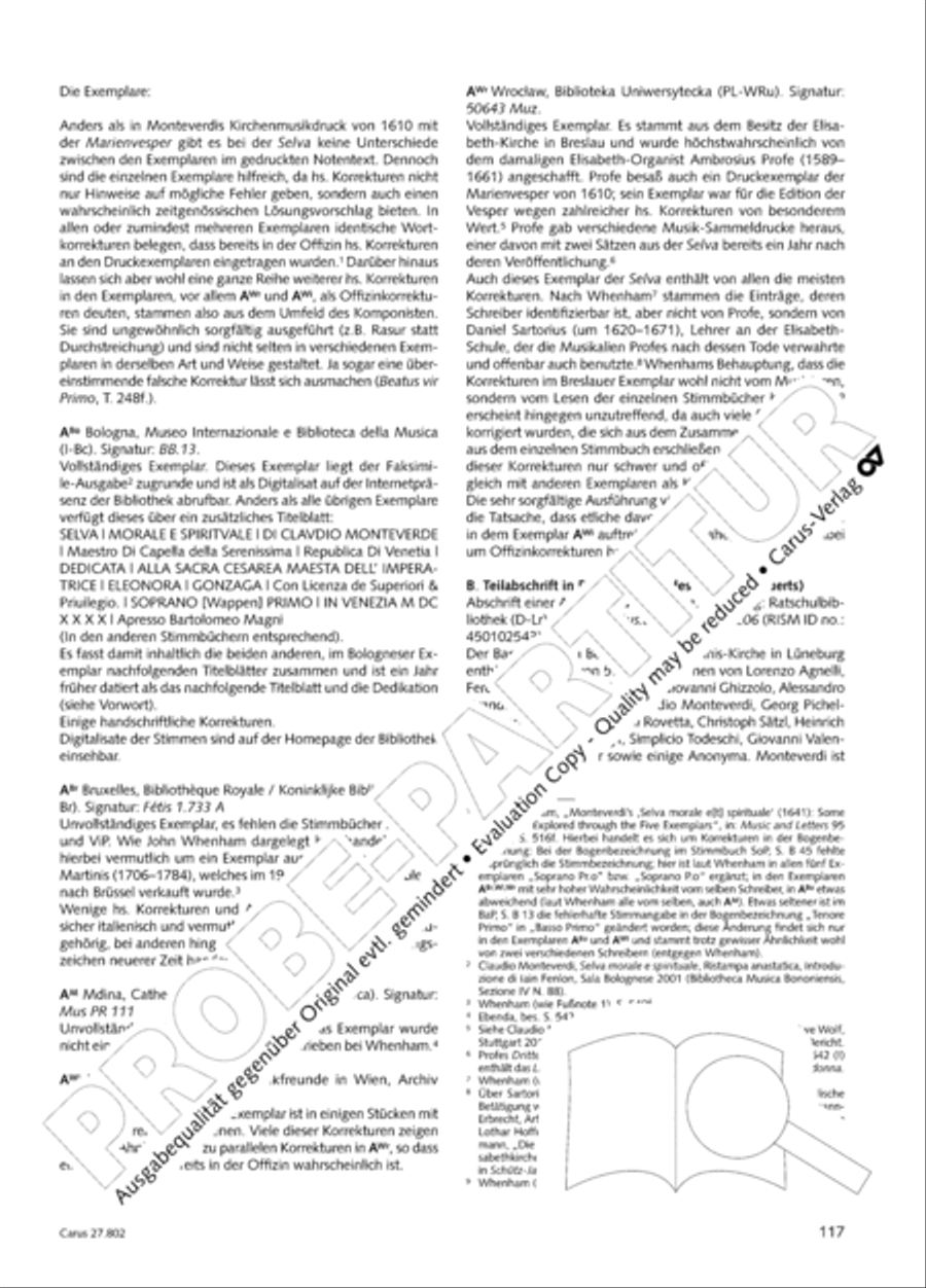 Salmi I (Selva morale e spirituale) Collection / Songbook scores gallery preview page 142