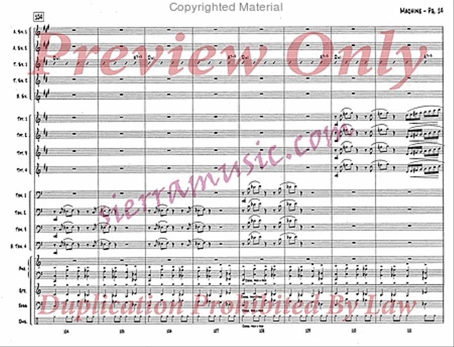 Machine Big Band scores gallery preview page 15