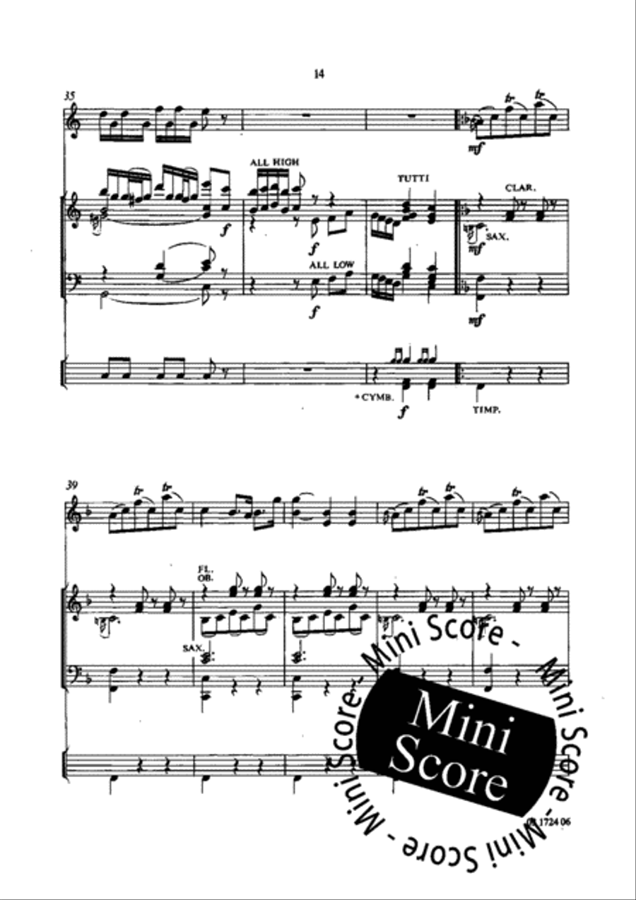 Swedish Quadrille and Polonaise Concert Band scores gallery preview page 17