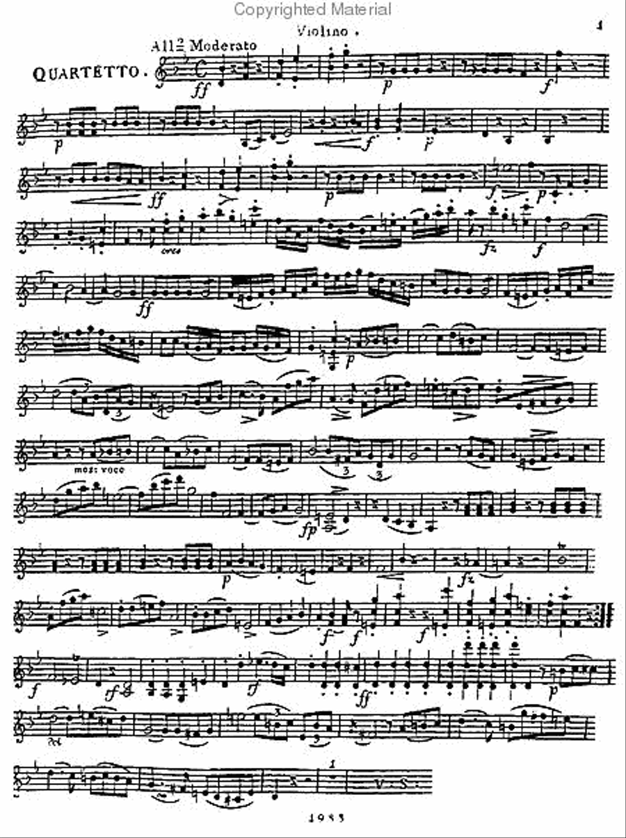 Quartet, Op. 19 Quartet, Op. 19 Clarinet scores gallery preview page 3