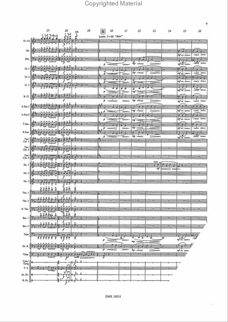 National Treasure Concert Band scores gallery preview page 7